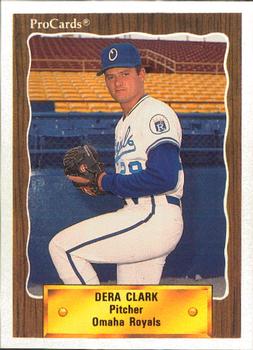 1990 ProCards #59 Dera Clark Front