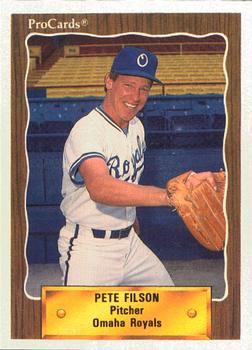 1990 ProCards #62 Pete Filson Front
