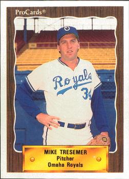 1990 ProCards #65 Mike Tresemer Front