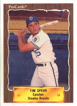 1990 ProCards #69 Tim Spehr Front
