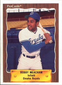 1990 ProCards #72 Bobby Meacham Front