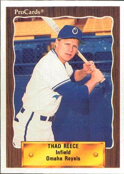 1990 ProCards #74 Thad Reece Front