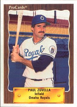 1990 ProCards #75 Paul Zuvella Front
