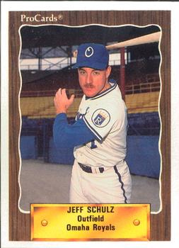 1990 ProCards #79 Jeff Schulz Front