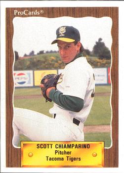 1990 ProCards #86 Scott Chiamparino Front