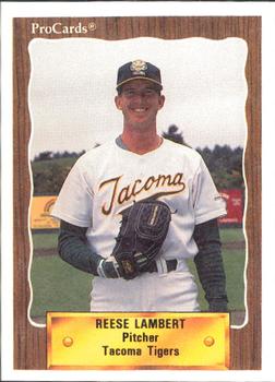 1990 ProCards #87 Reese Lambert Front