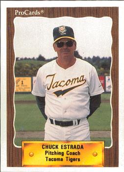 1990 ProCards #111 Chuck Estrada Front
