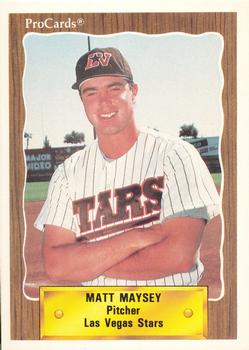 1990 ProCards #116 Matt Maysey Front