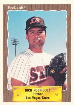 1990 ProCards #123 Rich Rodriguez Front