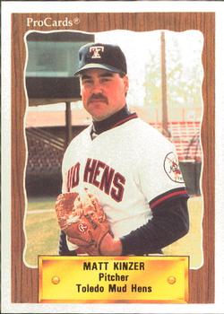 1990 ProCards #144 Matt Kinzer Front