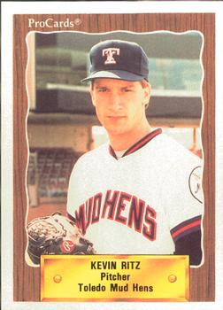 1990 ProCards #147 Kevin Ritz Front