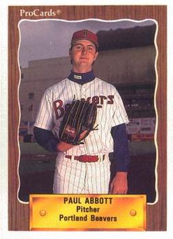 1990 ProCards #168 Paul Abbott Front