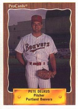 1990 ProCards #172 Pete Delkus Front