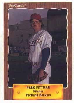 1990 ProCards #177 Park Pittman Front