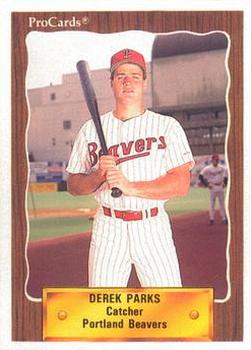 1990 ProCards #181 Derek Parks Front