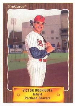 1990 ProCards #188 Vic Rodriguez Front