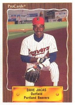1990 ProCards #192 Dave Jacas Front