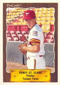 1990 ProCards #203 Randy St. Claire Front