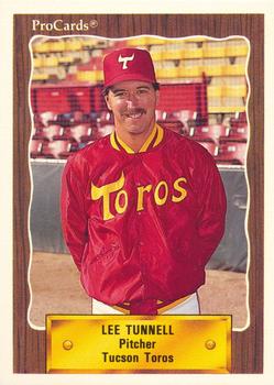1990 ProCards #204 Lee Tunnell Front