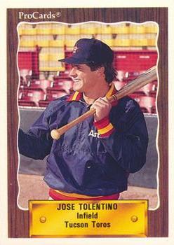 1990 ProCards #212 Jose Tolentino Front