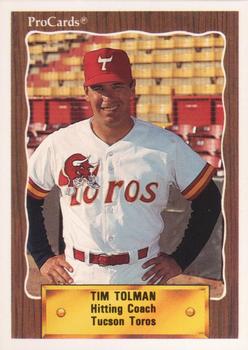 1990 ProCards #221 Tim Tolman Front
