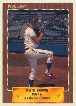 1990 ProCards #224 Keith Brown Front
