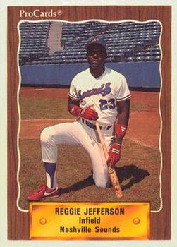 1990 ProCards #238 Reggie Jefferson Front