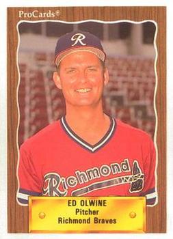 1990 ProCards #257 Ed Olwine Front