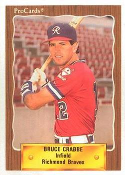 1990 ProCards #265 Bruce Crabbe Front