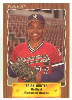 1990 ProCards #271 Brian Hunter Front