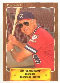 1990 ProCards #274 Jim Beauchamp Front