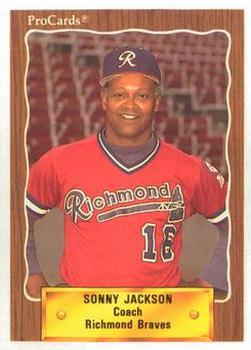 1990 ProCards #277 Sonny Jackson Front