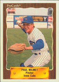 1990 ProCards #319 Paul Wilmet Front