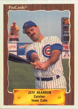 1990 ProCards #320 Jeff Hearron Front