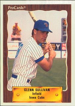 1990 ProCards #327 Glenn Sullivan Front