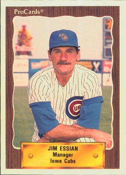 1990 ProCards #333 Jim Essian Front
