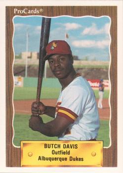 1990 ProCards #357 Butch Davis Front