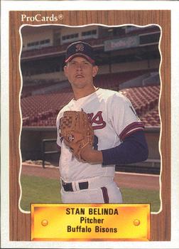 1990 ProCards #365 Stan Belinda Front