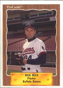 1990 ProCards #371 Rick Reed Front