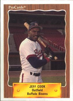 1990 ProCards #387 Jeff Cook Front