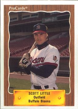 1990 ProCards #388 Scott Little Front