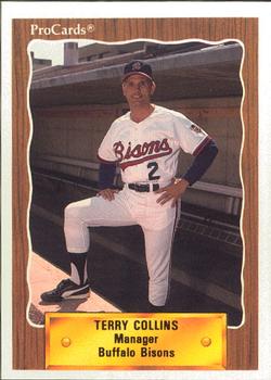 1990 ProCards #389 Terry Collins Front