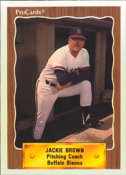 1990 ProCards #390 Jackie Brown Front