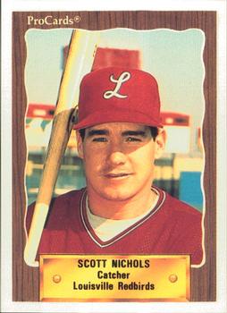 1990 ProCards #404 Scott Nichols Front