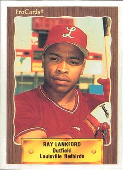 1990 ProCards #416 Ray Lankford Front