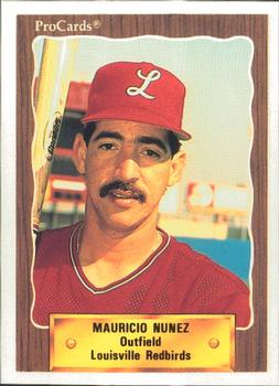 1990 ProCards #417 Mauricio Nunez Front