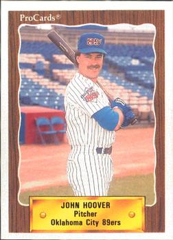 1990 ProCards #427 John Hoover Front