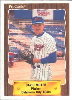 1990 ProCards #431 David Miller Front