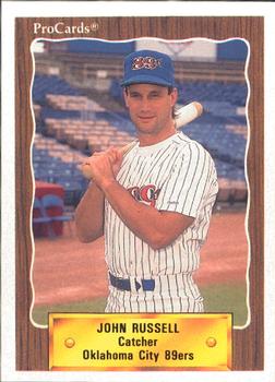 1990 ProCards #436 John Russell Front