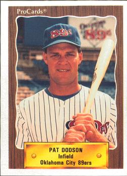 1990 ProCards #437 Pat Dodson Front